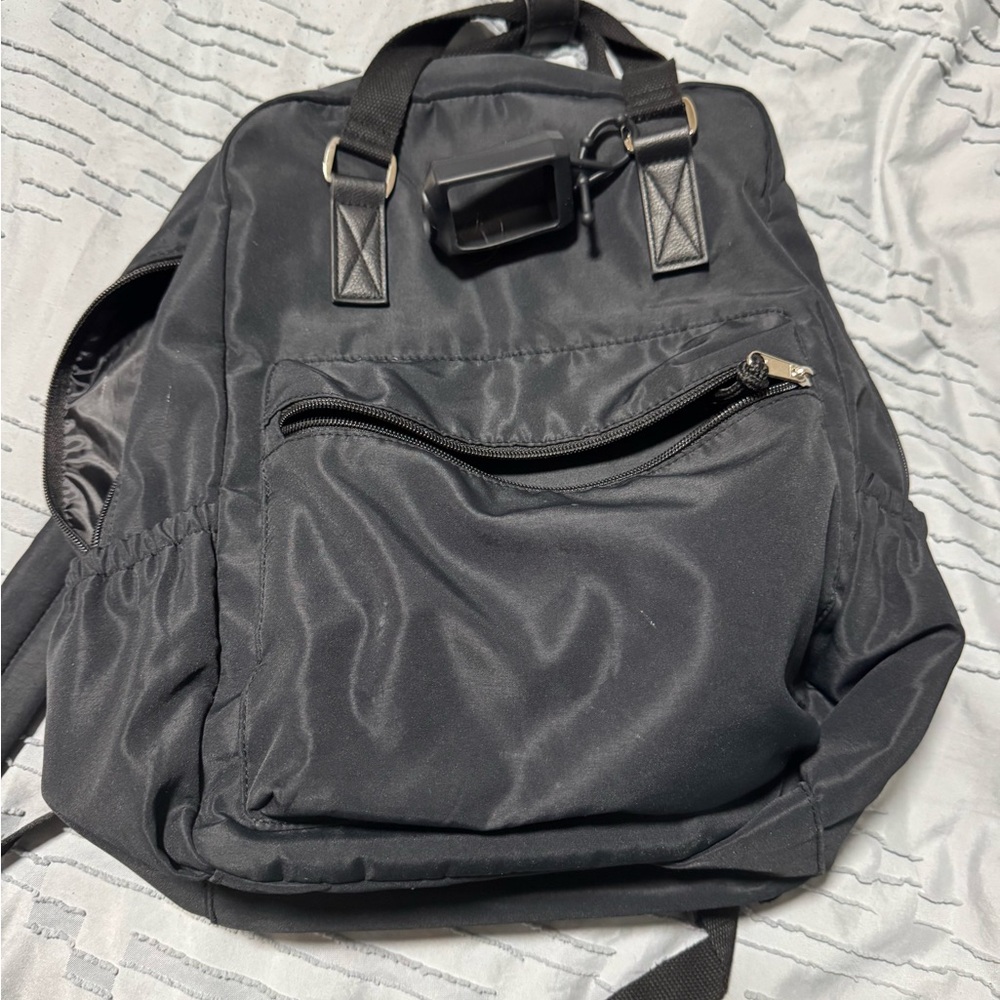 Wild Fable Black Nylon Backpack Sleek Design